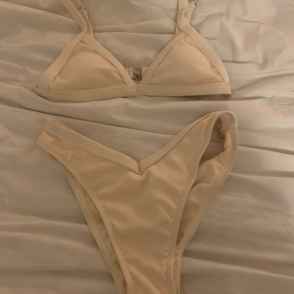 Shein cream bikini size xs